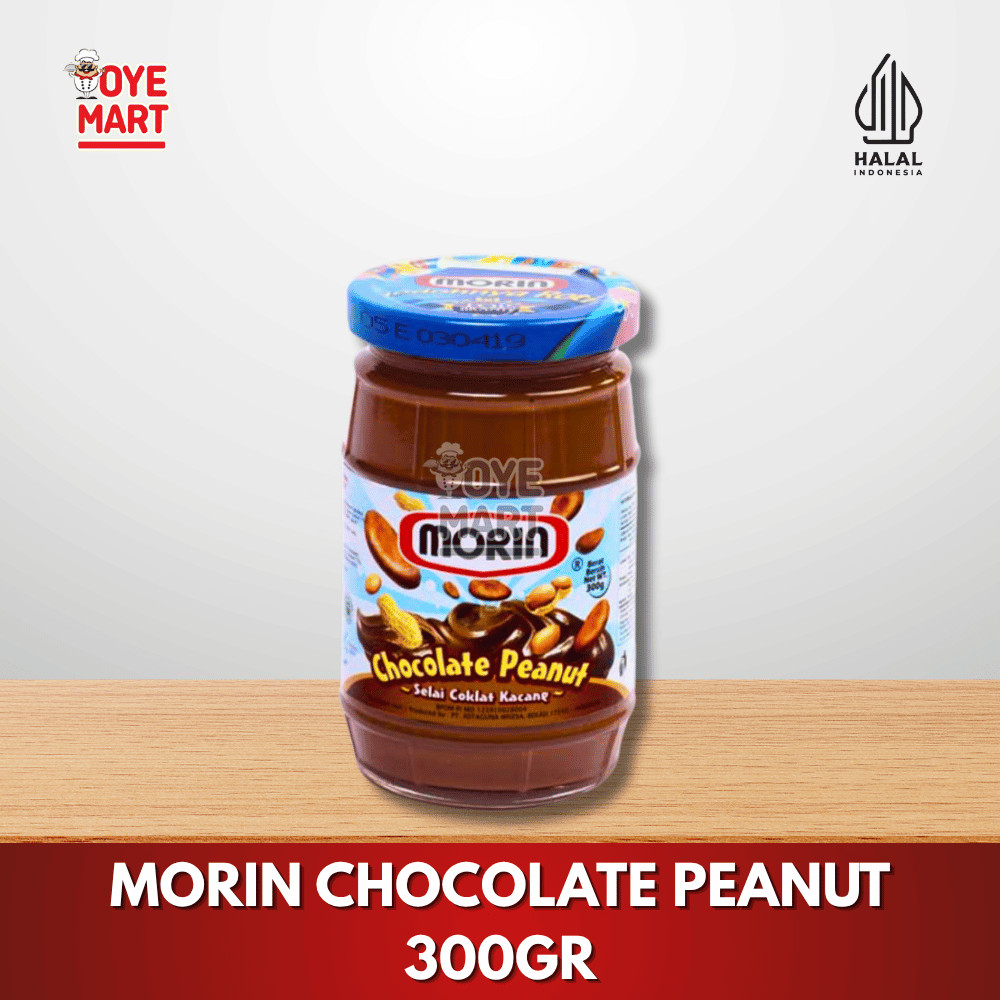 

MORIN CHOCOLATE PEANUT 300GR / SELAI COKLAT KACANG MORIN JAR SELAI ROTI