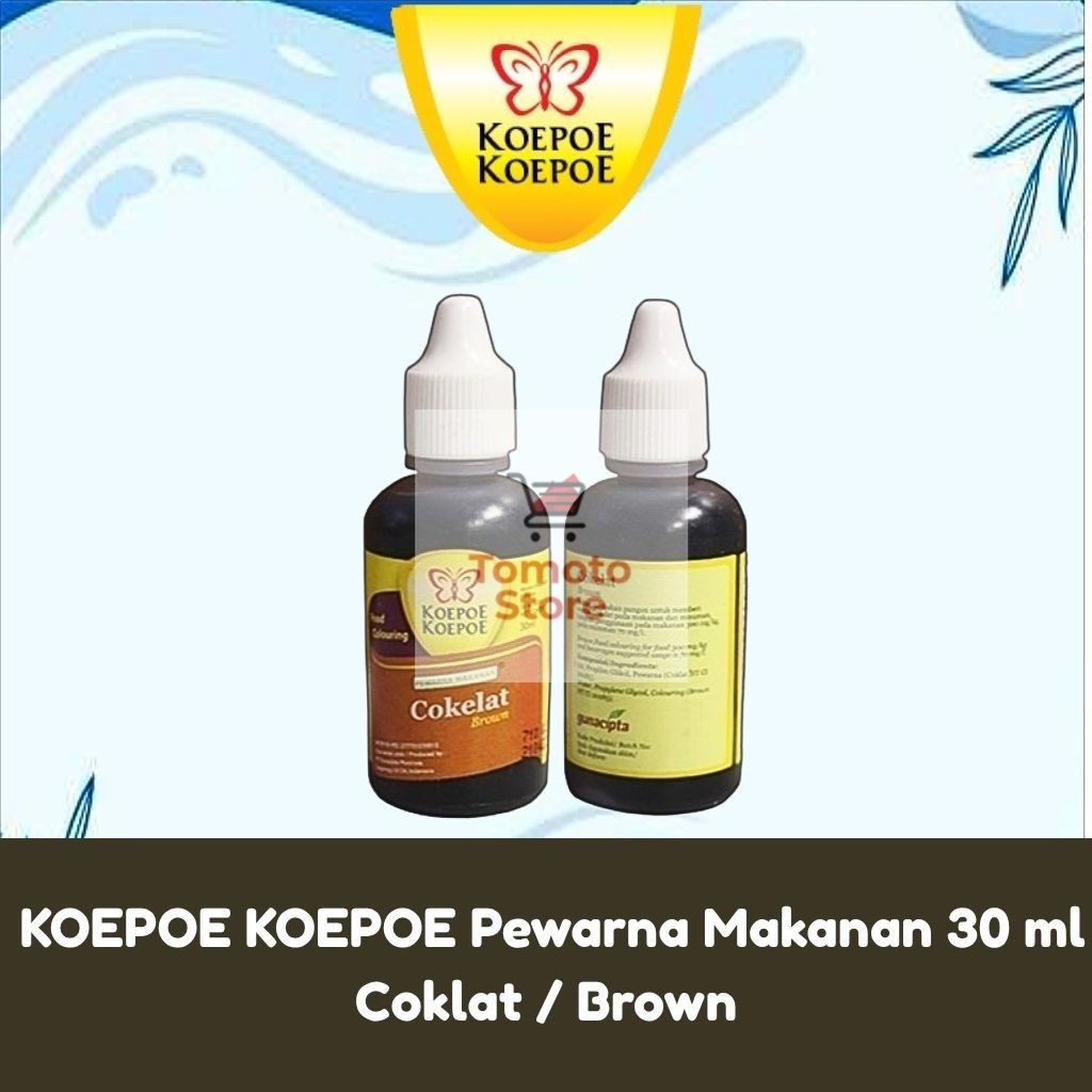 

✨ TOMOTOSTORE ✨ KOEPOE KOEPOE Pewarna Makanan Coklat / Brown