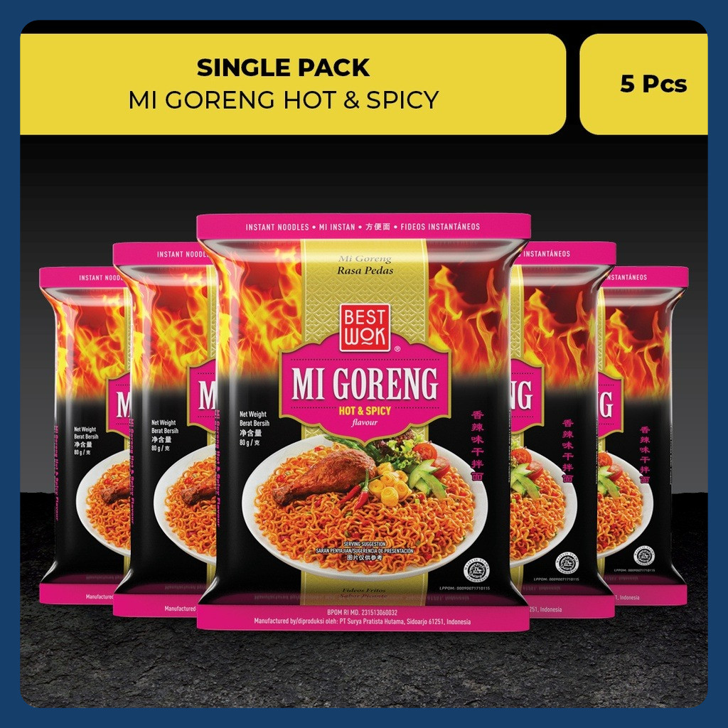 

Best Wok Mi Goreng Hot & Spicy Single Pack (5 pcs)