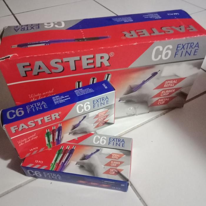 

COD Pulpen Faster C6 Extra Fine Harga 1 lsn - Hitam