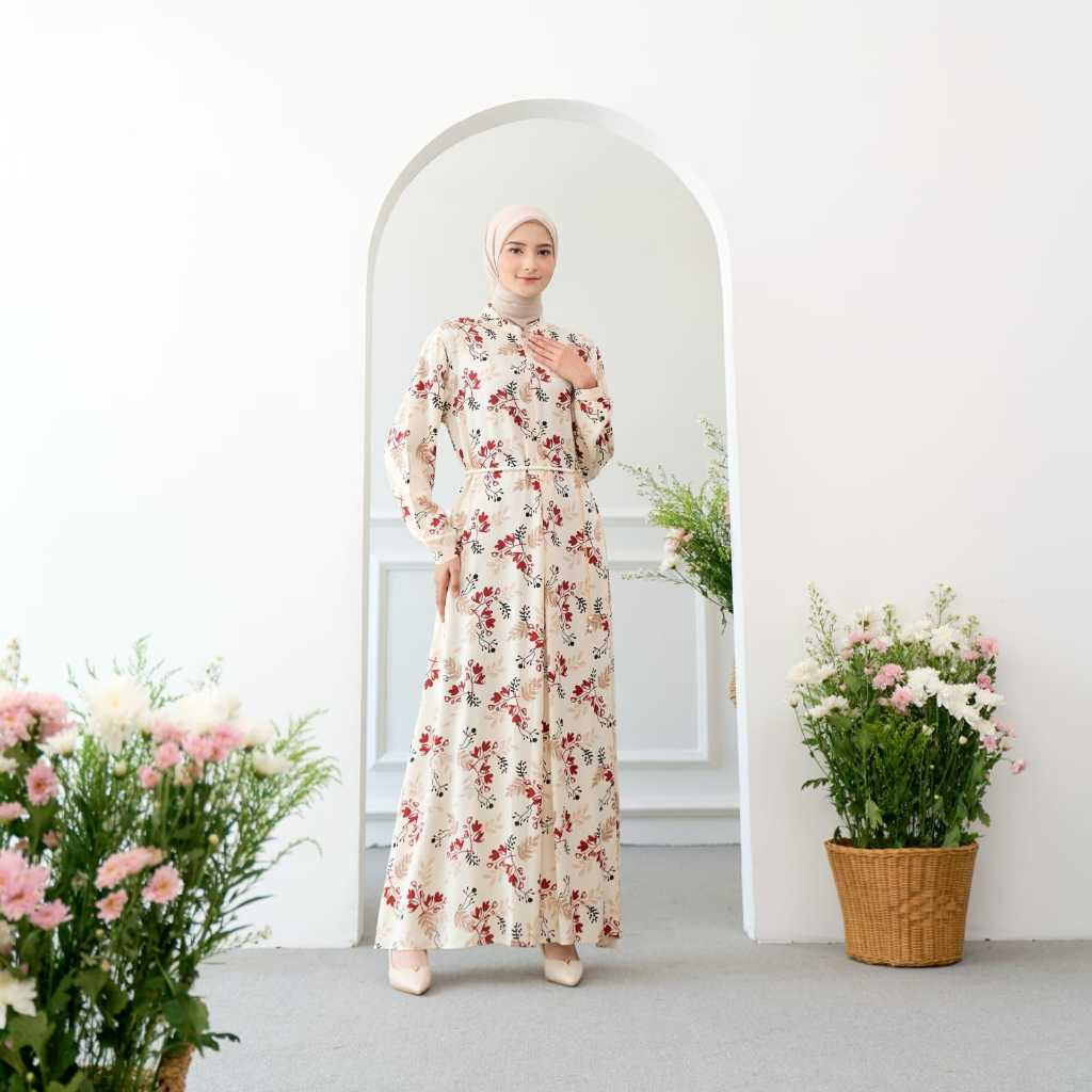 PARXETSHOP  Gamis Dress Wanita Muslim Busui Homedress Kamari KVG Modesty