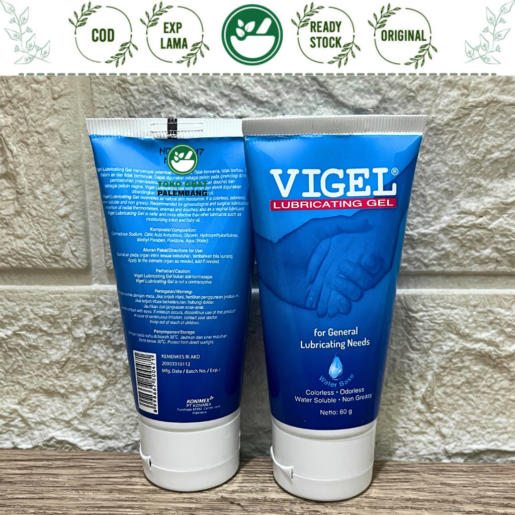 buy oli dan sarug di sini VIGEL LUBRICATING GEL 60GR GENERAL LUBRICATING GEL PELEMBAB PELUMAS LUBRIC