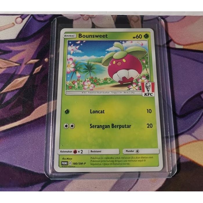 Novice Pokemon TCG Indonesia Promo pack KFC Bounsweet