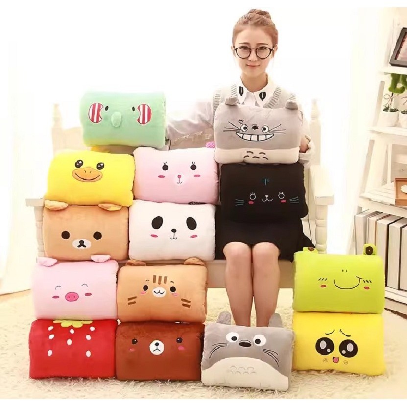 

Lovely Gray Cat Kitten Panda Frog Strawberry Pig Cute Animal Soft Stuffed Plush Toy Hand Warm Girl Boy Birthday Christmas Gift