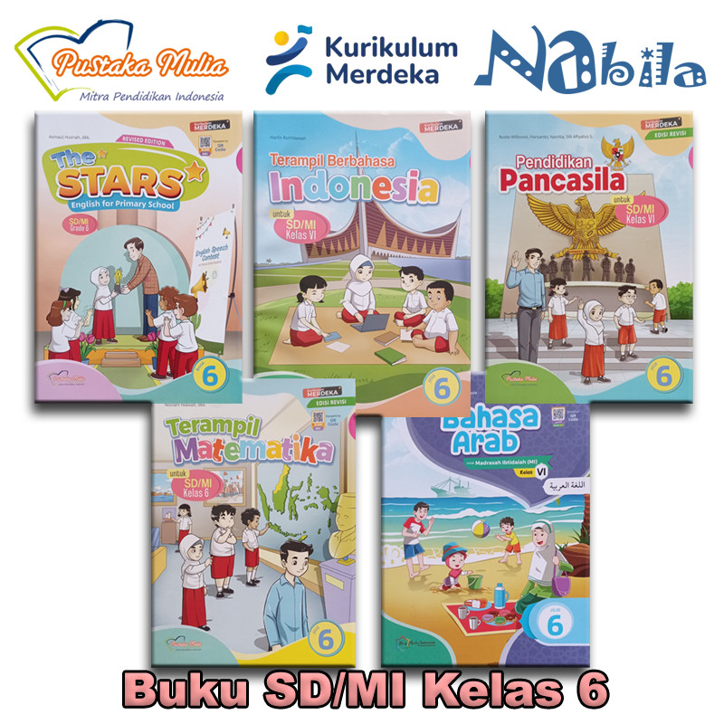 Pustaka Mulia Buku Paket Kelas 6 SD/MI Kurikulum Merdeka