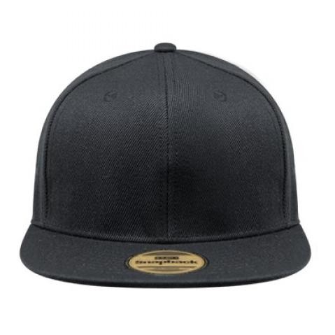 Snapback Topi Hiphop Polos Custom ( Black ) - Putih