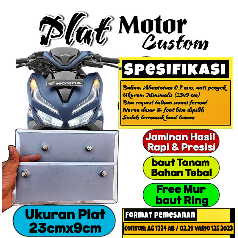 Plat Motor Baut Tanam