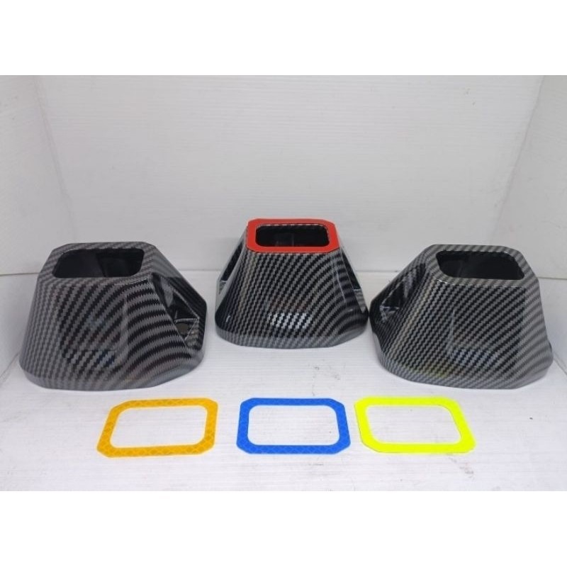 Corong Knalpot Carbon Atau Cover Tutup Mulut knalpot Vario 125/150 CB150R New 2018-2021 Carbon celup