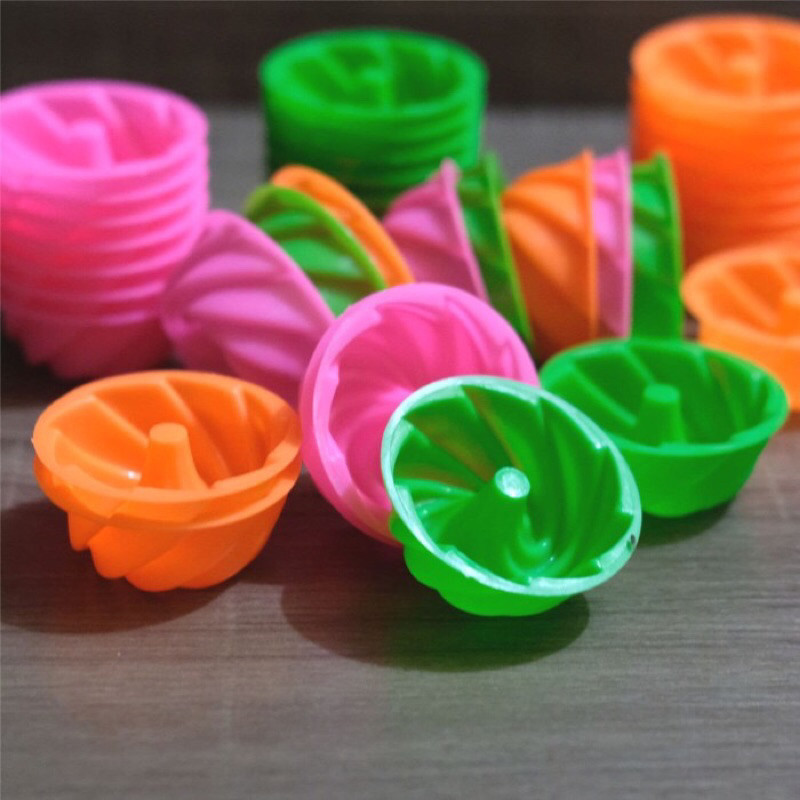 CETAKAN AGAR PUDING JELLY COKLAT AGER TWISTER PLASTIK MINI CUP 12 PCS MURAH KUE TALAM PUTU AYU