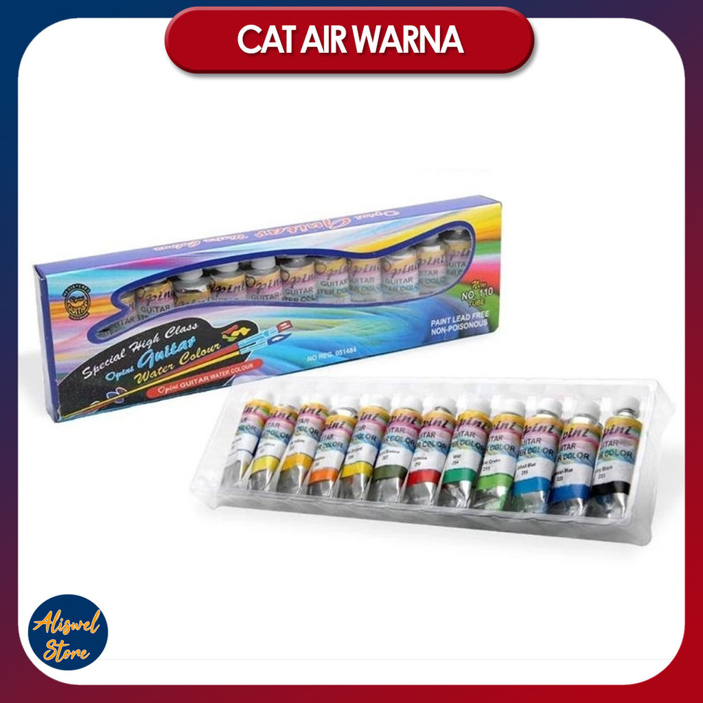 

Cat Air Lukis Warna Set / Cat Air 12 Warna