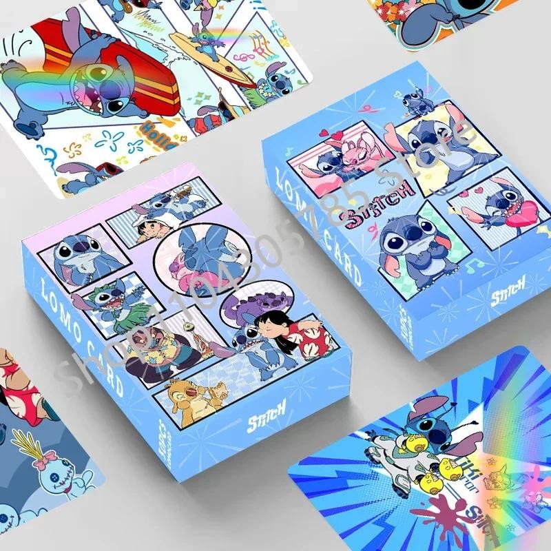 

30/92Pcs Stitch Cards Photocard Double Sided Stitchs Stickers Cute Print Album Photo Card Collection Postcard Girl Birthday Gift