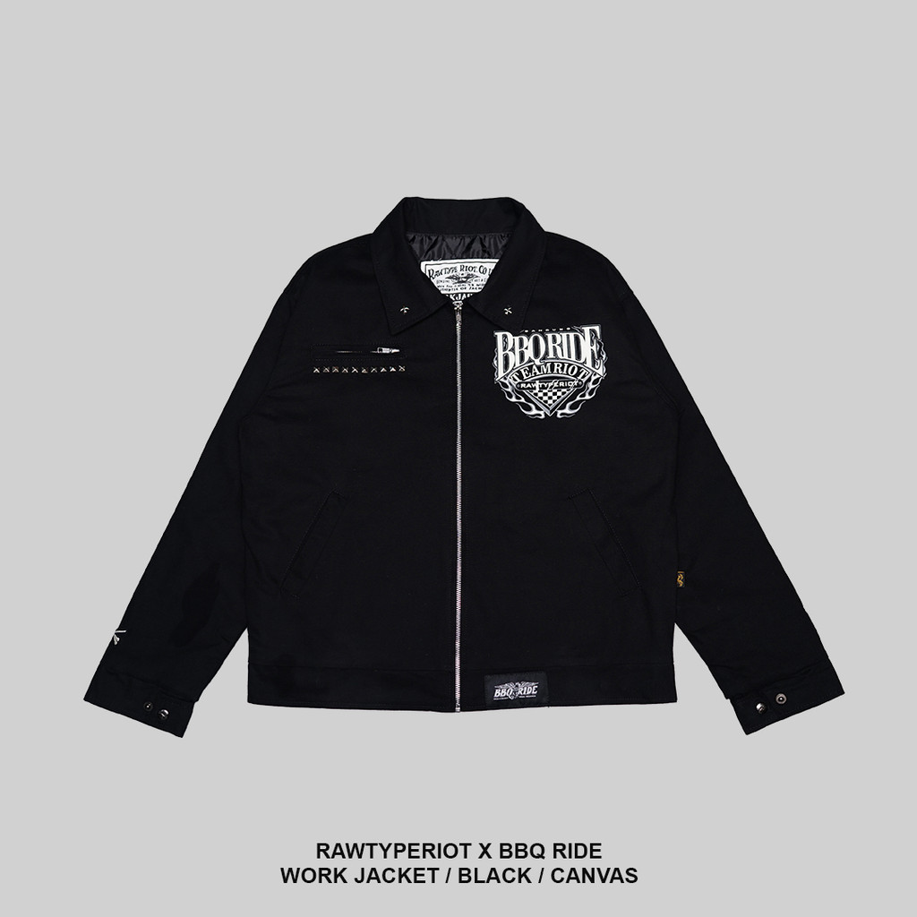 RAWTYPE RIOT Bbq Ride X Rtr Work Jacket - Black