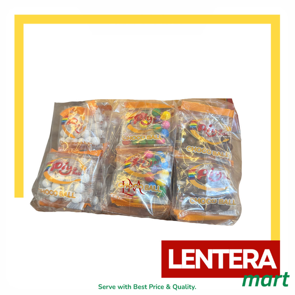 

Piyo Ball Biskuit Cokelat/Rainbow/Vanilla Chip 1 Pack isi 10 pcs LenteraMart