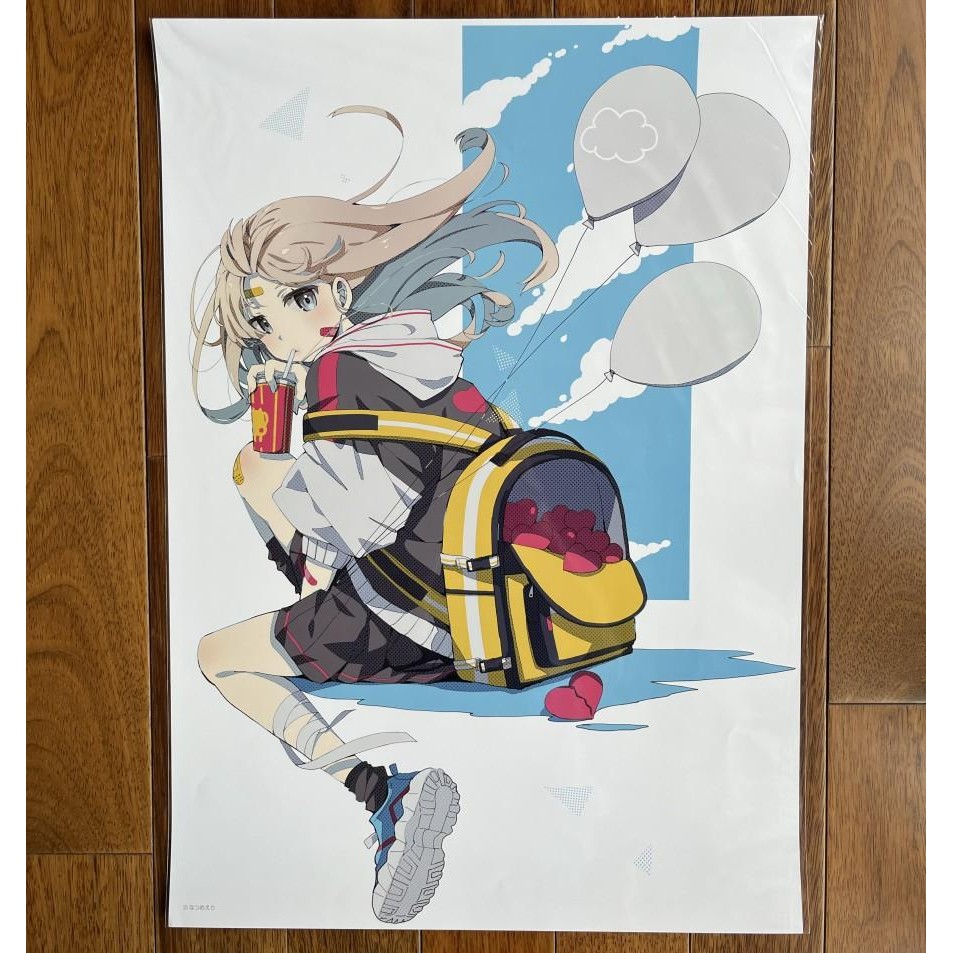 

Atmos x Eshi 100 Illustrator A2 Poster - Natsume Eri Erisize Vtuber