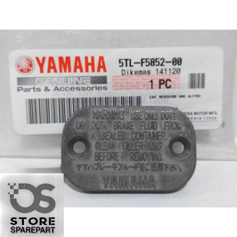 Tutup Rumah Minyak Rem Mio Mio J Jupiter Z Vega ZR MX 5TL-F5852-00 PRODUK ORIGINAL YAMAHA GENUINE PA