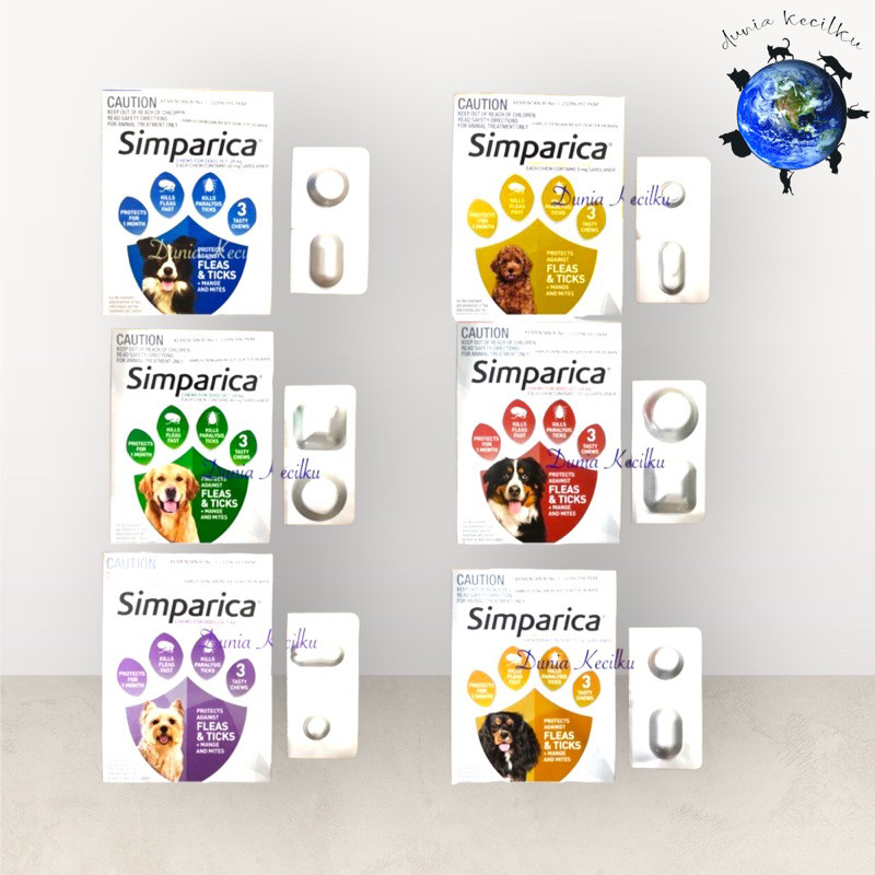 Simparica Obat Kutu Anjing Tablet Kunyah (1 Tablet) TERLARIS