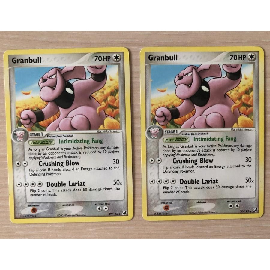 Granbull 39/115 Pokemon TCG Card Charizard Blastoise Venusaur Gyarados