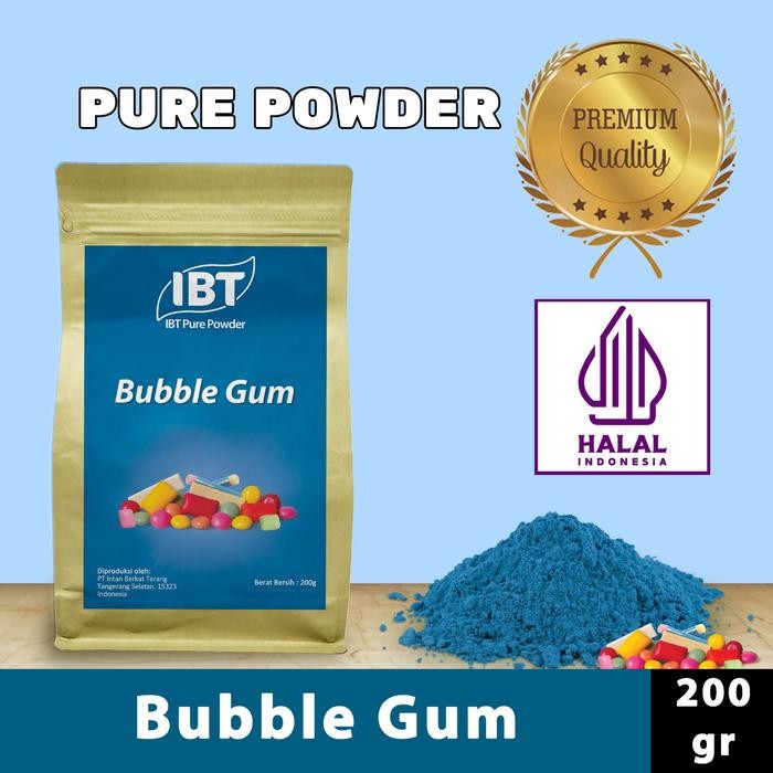 

Pure Bubble Gum Powder Murni Bubuk Import Makanan Kue 200 gr
