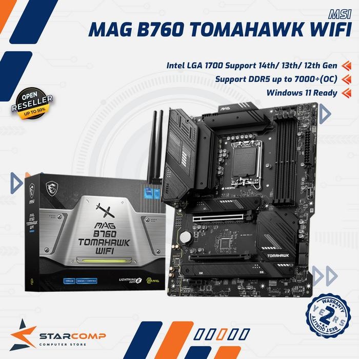 MSI MAG B760 TOMAHAWK WIFI LGA1700 B760 DDR5