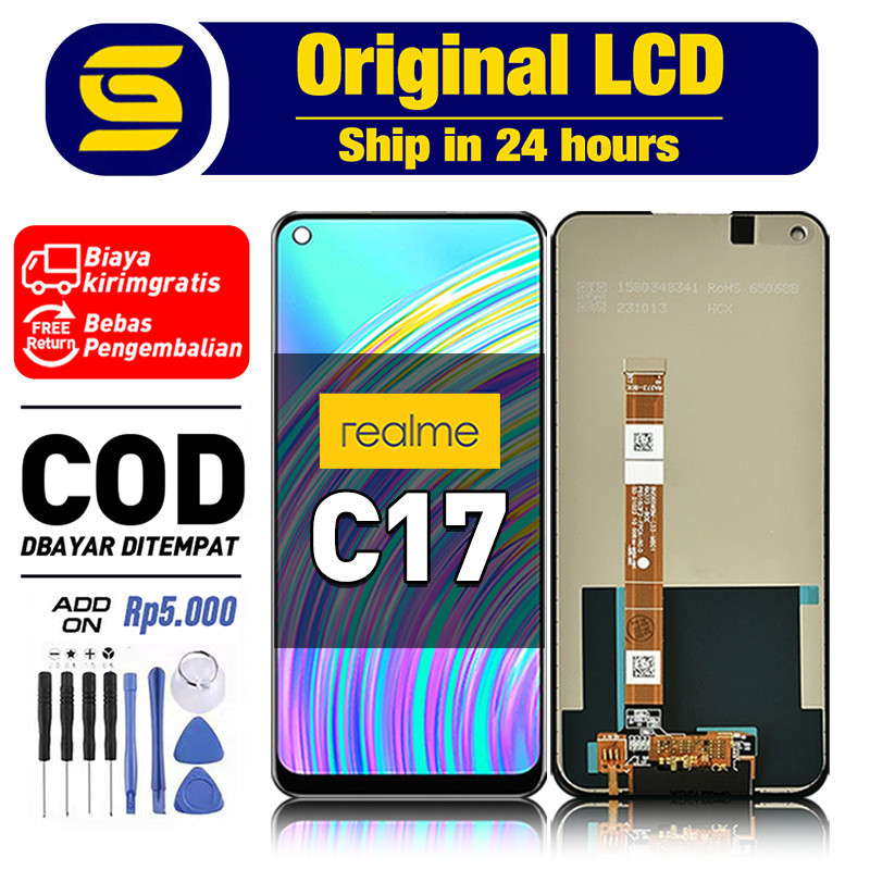LCD REALME C17 Original 100% Fullset hp Touchscreen asli New Free shipping COD