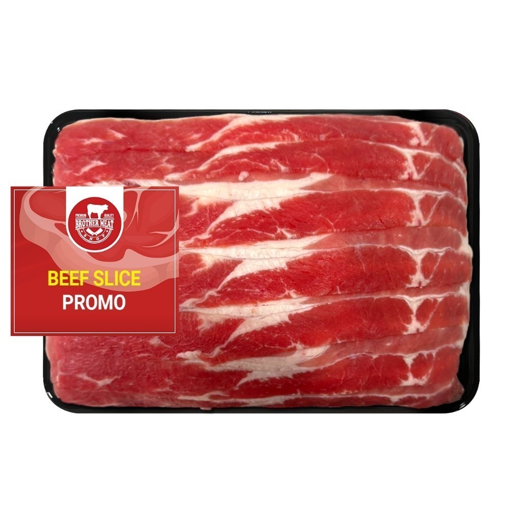 

Beef Slice PROMO 1kg, Slice Daging Sapi - Brothermeatshop
