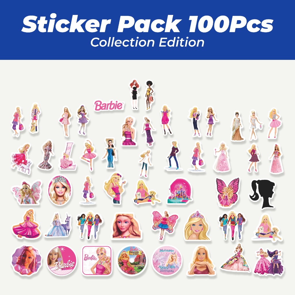 

Hot Sticker Kartun Barbie Sticker Lucu Anti Air Stikers Berperekat Waterproof Sticker Decal Buat Motor Helm Buku Journal Koper Casing HP Laptop Botol Minum