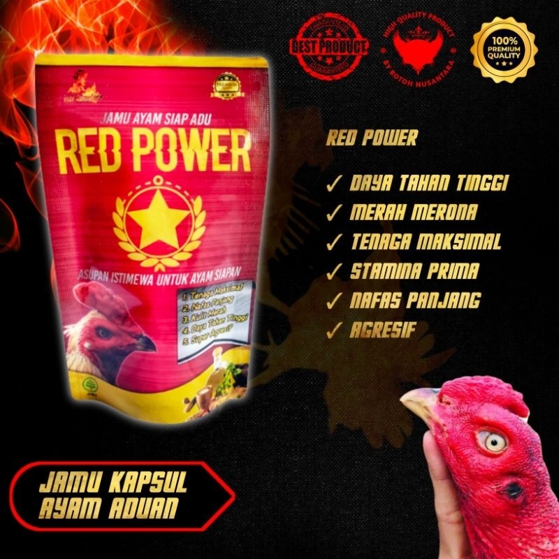 Booster Ayam filipina Jitu Jamu Red Power Vip Doping Bangkok Super Agresif Kualitas Istimewa