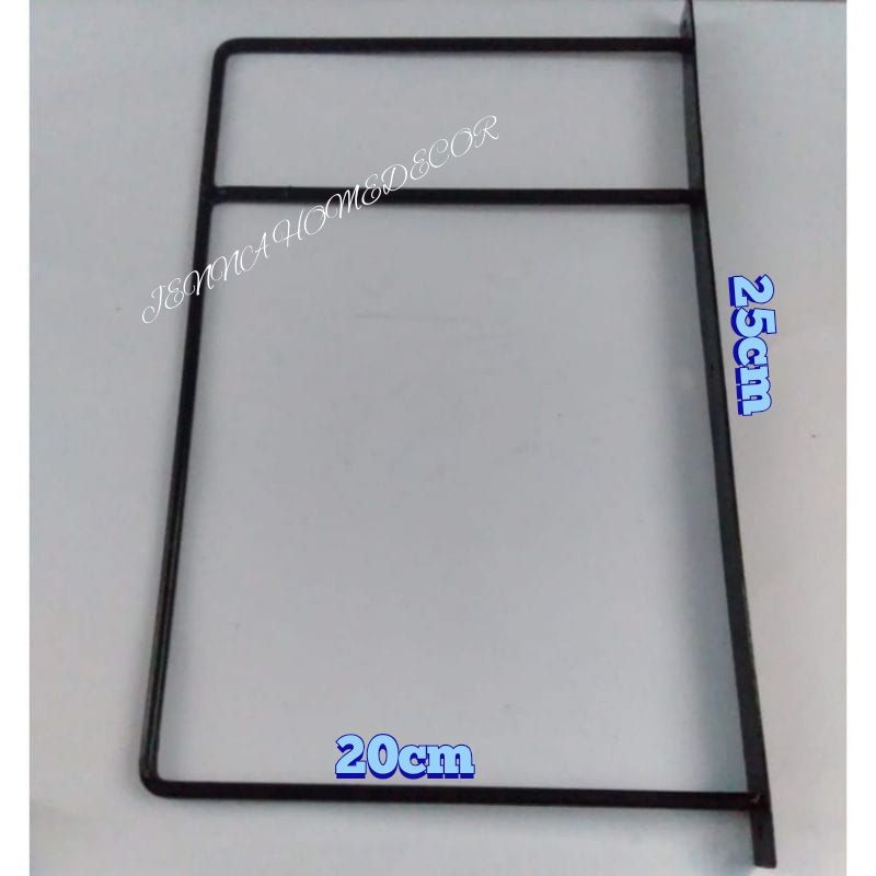 RAK DINDING TEMPEL BESI TATAKAN WADAH BUKU SERBA GUNA