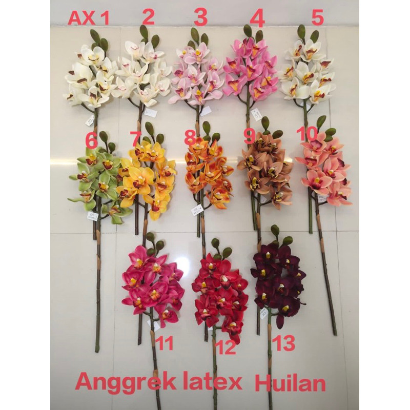 

Anggrek cymbidium artificial latek/Cimbidium Latek premium/1pcs