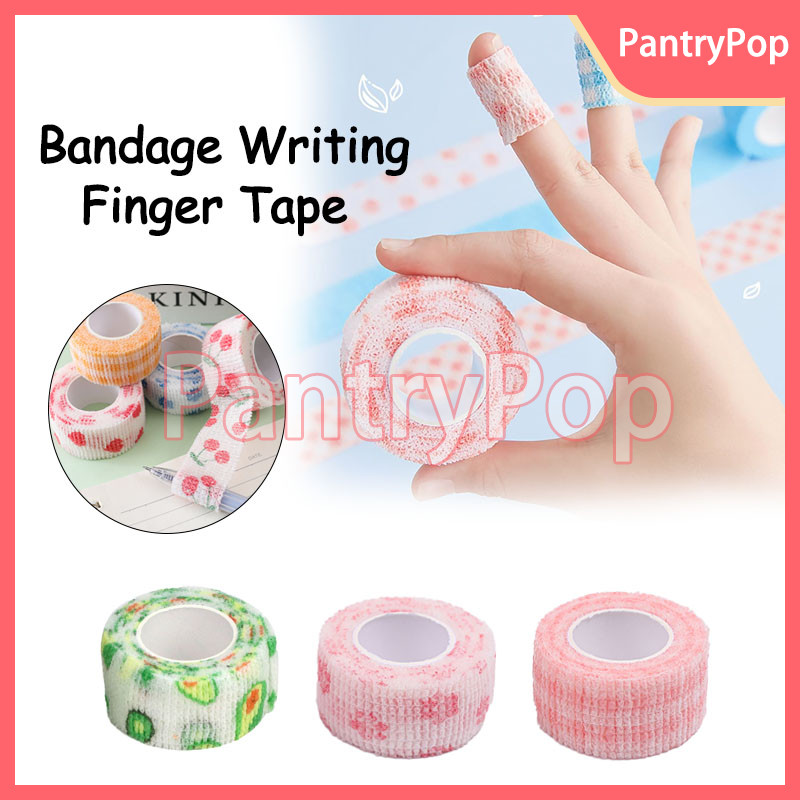 

2 Meter Pattern Writing Bandage Finger Tape / Untuk Perlengkapan Sekolah / Pelindung Jari Perban