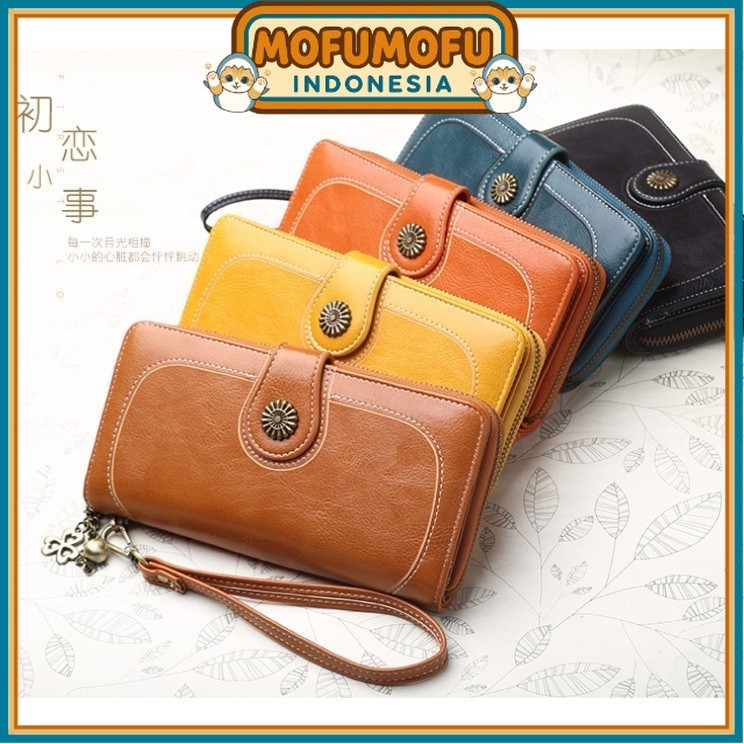 DOMPET PANJANG WANITA KULIT PESTA MEWAH KOREA MURAH BRANDED ASLI FASHION MARIN TALI PREMIUM