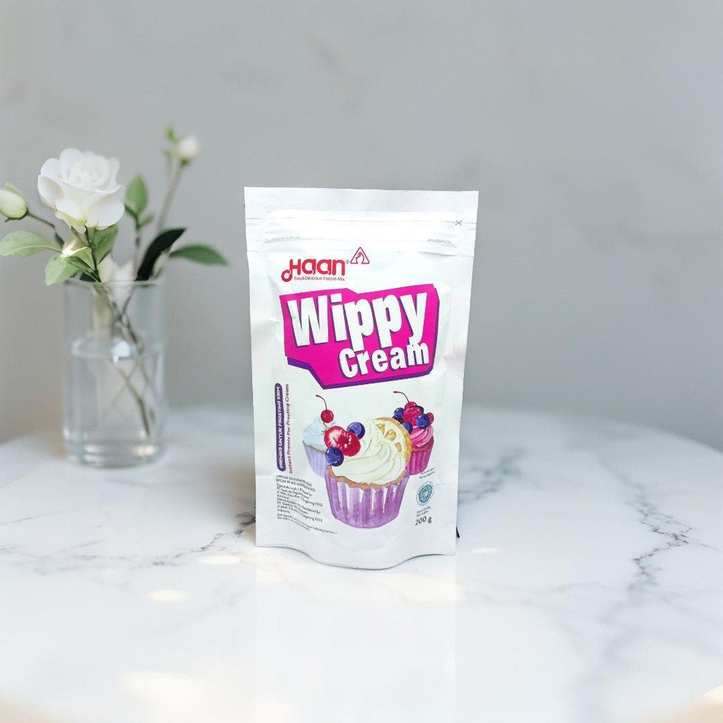 

Haan Whip Cream pouch kemasan 200gr
