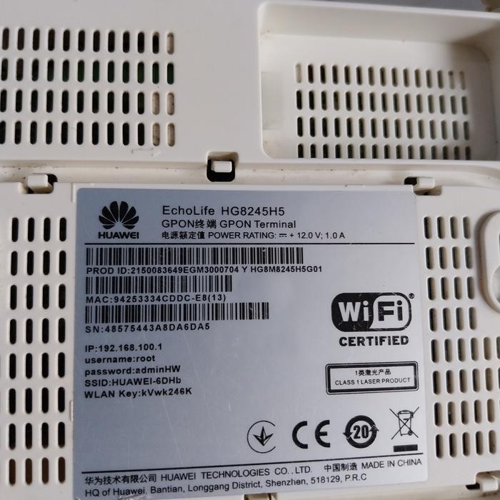 Huawei HG8245H5 Port hijauNew
