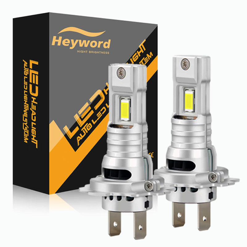 Heyword H7 LED Headlight Bulb Mini Wireless 60W 20000LM 6500K CSP for Car Headlamp Auto Diode Lamps 