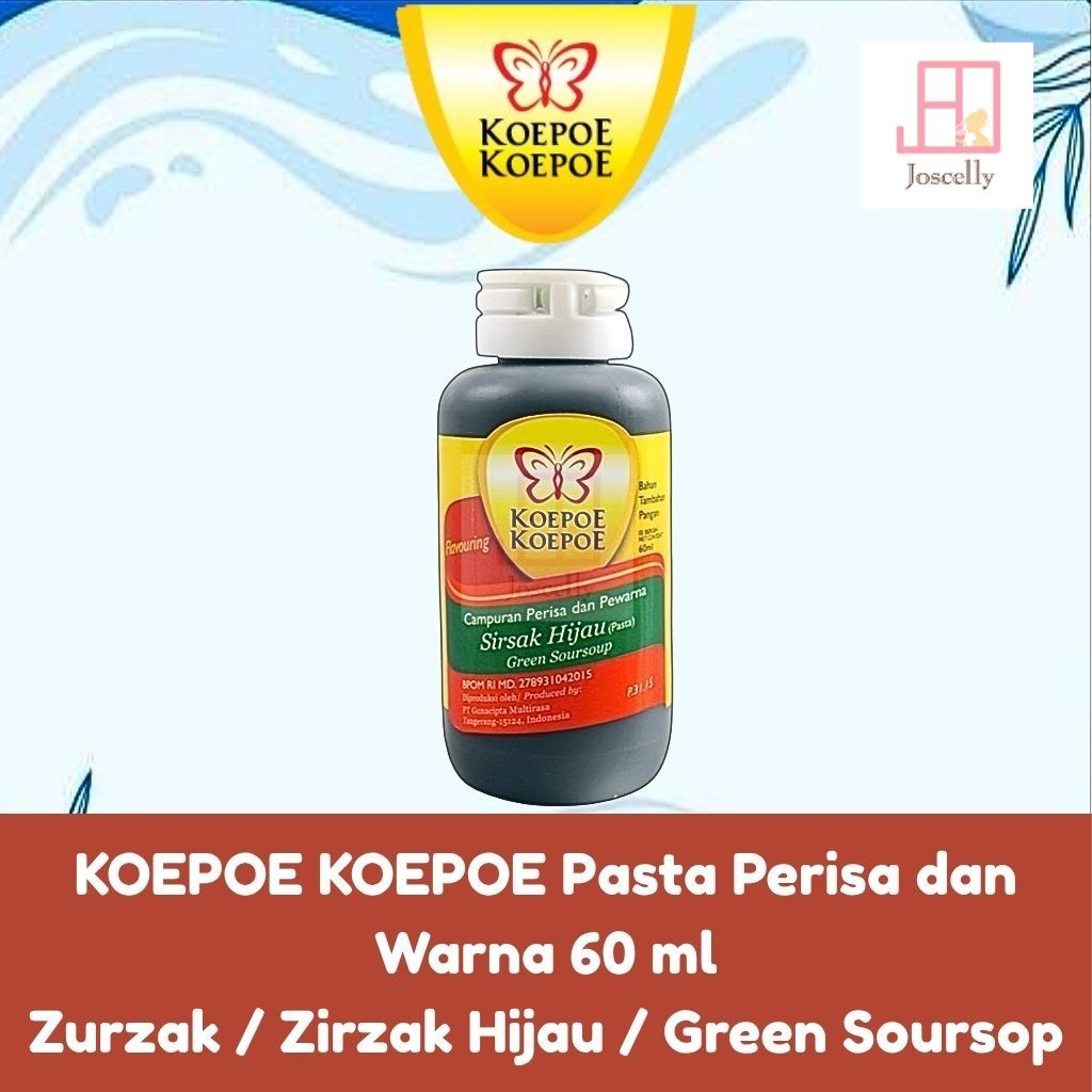 

JOSCELLY.ID KOEPOE KOEPOE Pasta Perisa dan Warna Zurzak / Zirzak Hijau / Green Soursop