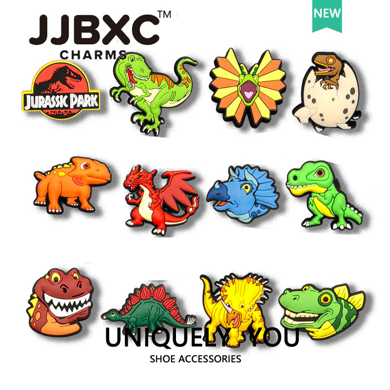 crocs jibbitz CHARM Shoe Buckle Shoe Accessories DIY Dinosaur Cartoon Shoe Buckle Accessories Jewelr