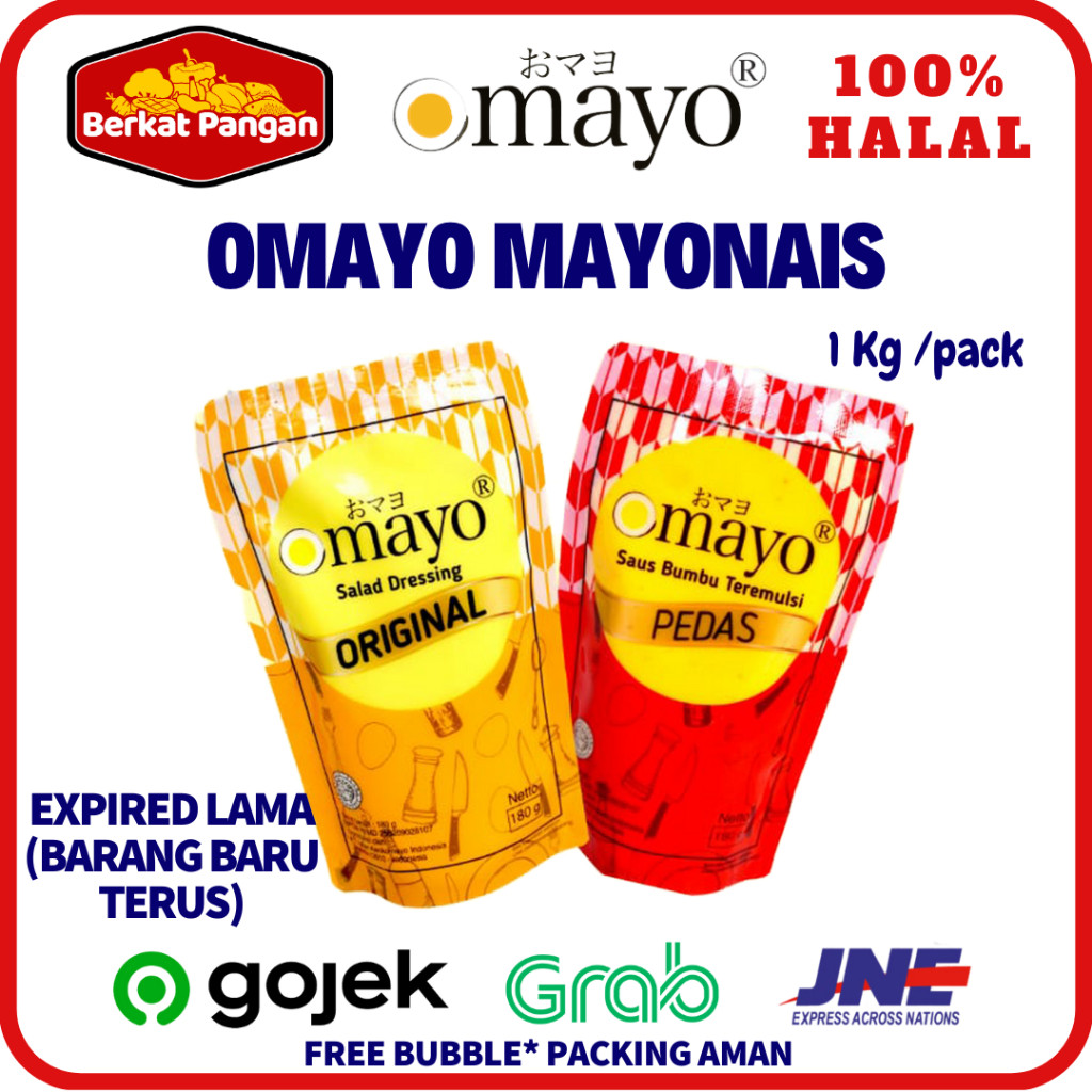 

OMAYO Mayo Mayonaise Original Pedas Mayonais 1 Kg