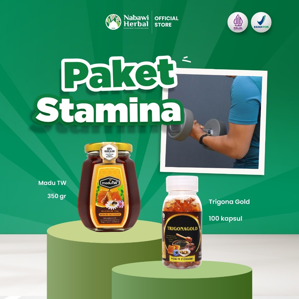 

PAKET STAMINA - Madu TW 350gr Dan Trigona Gold 100 Kapsulby bonis