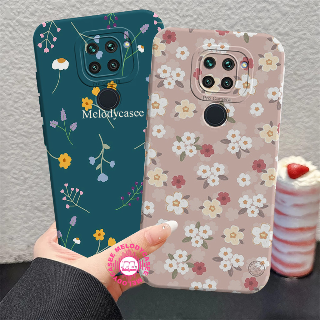 Case Hp Redmi Note 9 Pro - Redmi Note 9 Cassing Protect Camera Motif Bunga Kecil