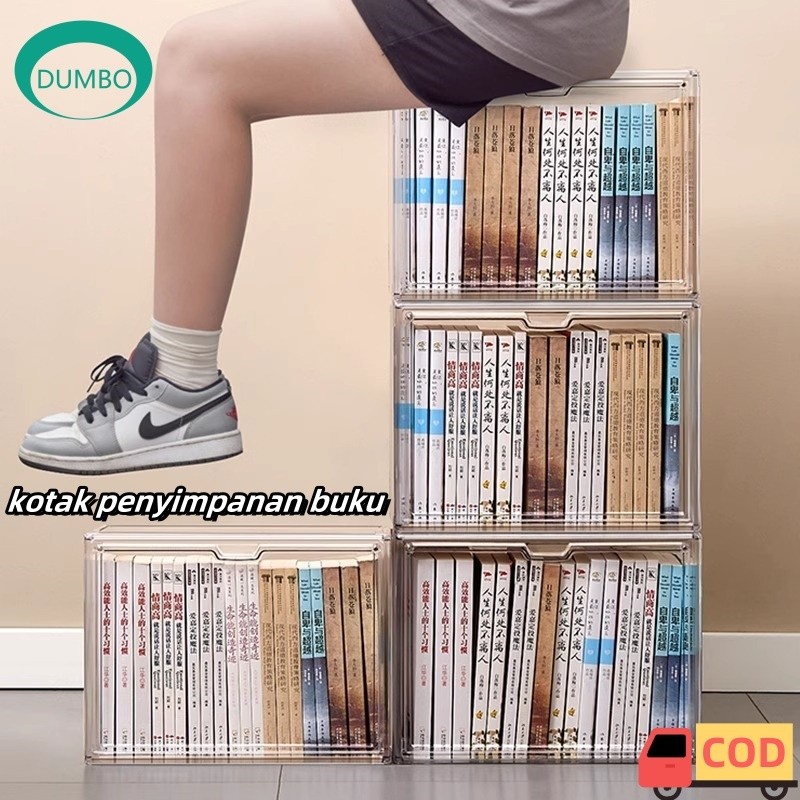 

Kotak Penyimpanan Buku Kotak Penyimpanan Transparan Kotak Display Akrilik Rak Buku Desktop Tas Penyimpanan Siswa Lemari Penyimpanan Buku