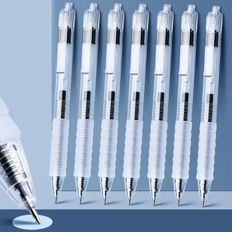 

PN07 Pena 1 Lusin Pulpen Gel Hitam 0.5mm Isi 12 Pcs Pena Gel Standard Tinta Halus