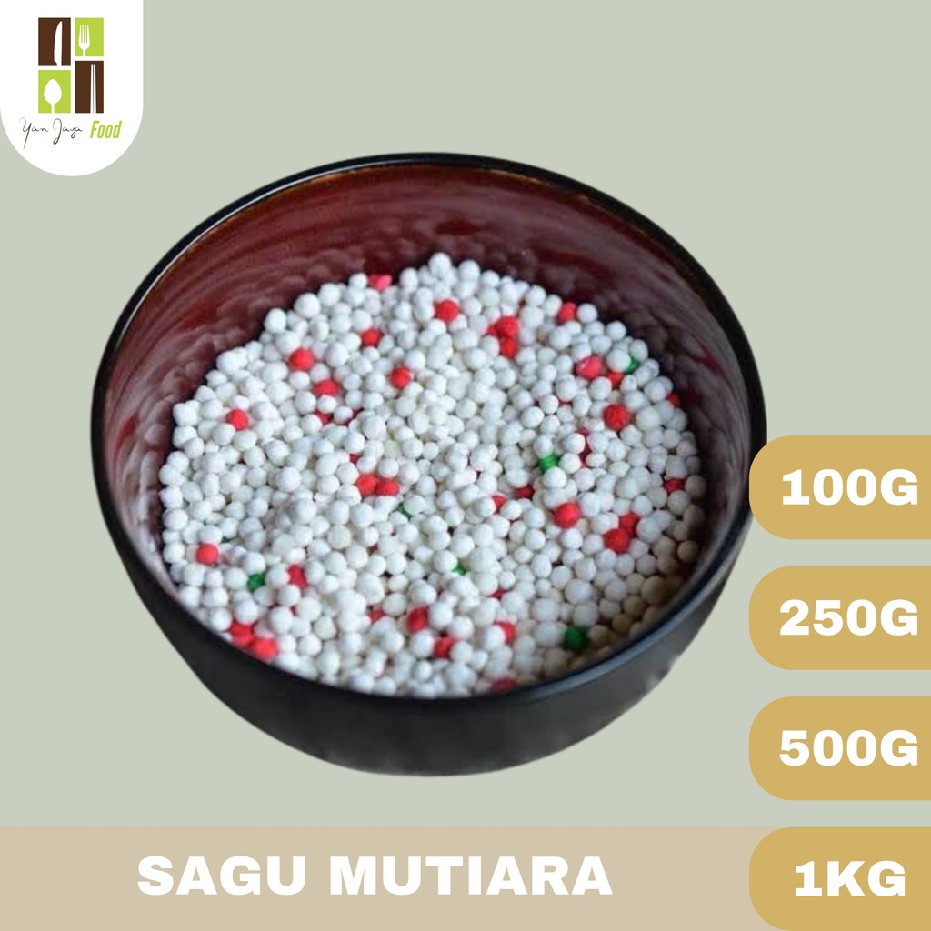 

Sagu Mutiara / Toping Minuman / Toping Es Campur Kemasan 1KG / 500G