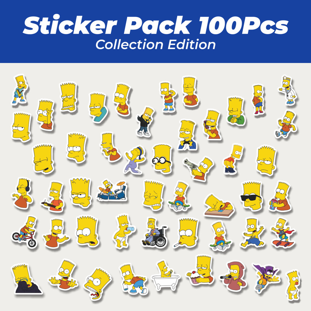 

Hot Stiker Kartun Bart Simpson Lucu Anti Air Stikers Berperekat Waterproof Sticker Decal Buat Motor Helm Buku Journal Koper Casing HP Laptop Botol Minum