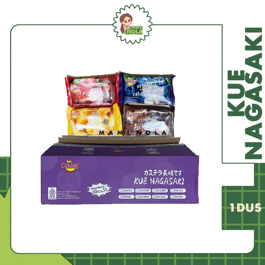 

Kue Nagasaki Conley Ice Skin Mooncake 1 Dus isi 60pc