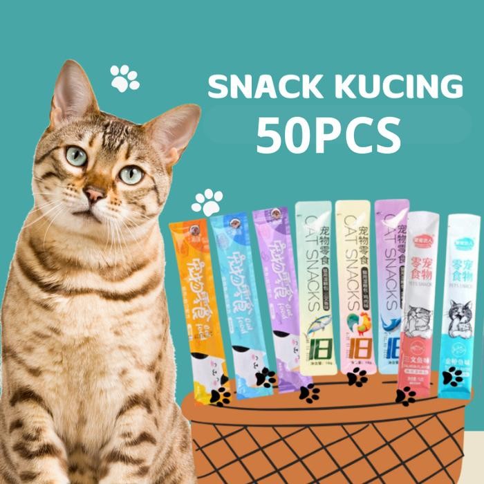 

Snack Kucing Mix isi 75 pcs / 50 pcs /Strip Kucing Kecil / Cemilan Kucing/ Snak Penggemukan Makanan - MIX 50 Pcs