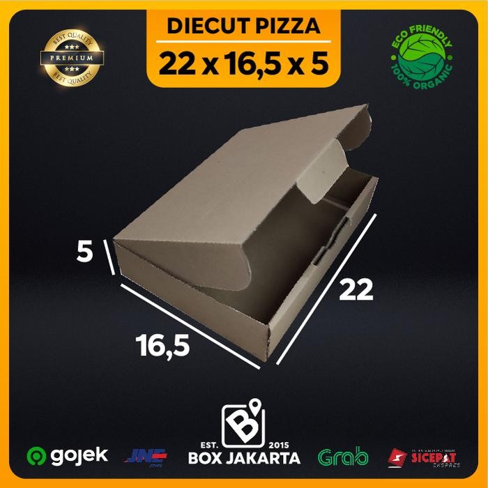 

KARDUS uk 22x16,5x5 CM Diecut Pizza Corrugated Packaging Box