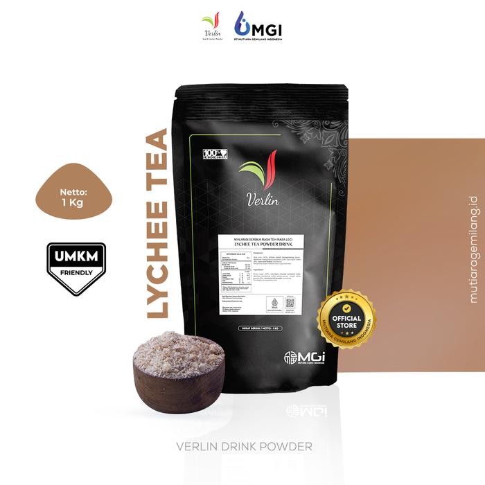 

Verlin drink powder 1kg / Bubuk minuman kekinian - Lychee tea