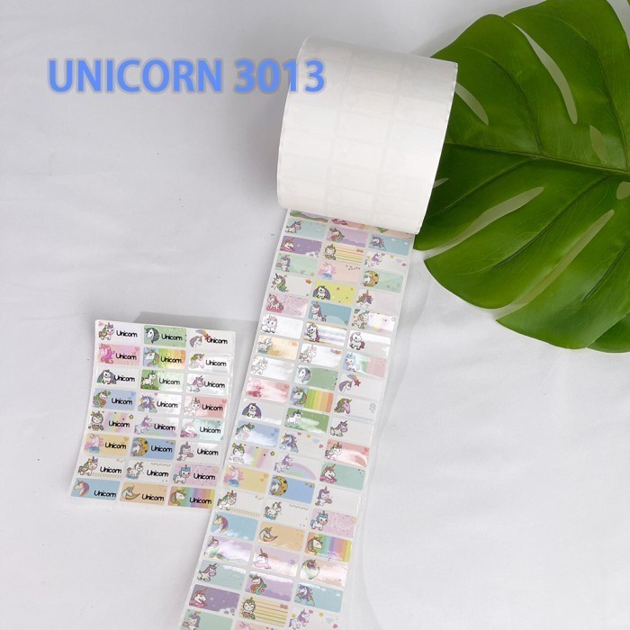 

[UNICORN-M-L] LABEL NAMA STIKER NAMA UNICORN WATERPROOF