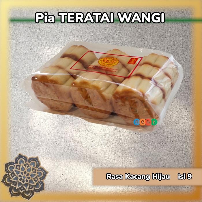 KUE PIA TERATAI WANGI - KACANG HIJAU - KACANG HITAM - CEMILAN MAKANAN RINGAN KERING HALAL VEGETARIAN