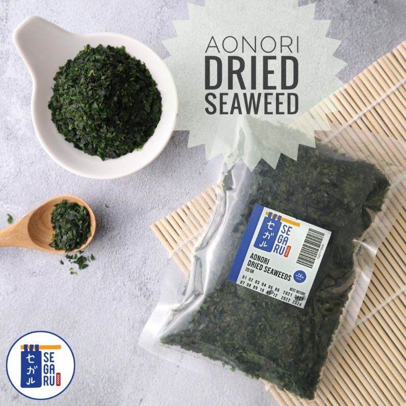 

Aonori Dried Seaweed | Taburan Takoyaki | Bubuk Nori 20 Gr